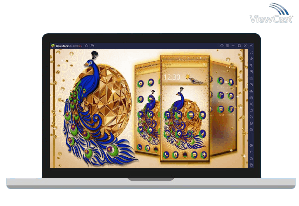 Run Gold Peacock Diamond 2D Theme on PC