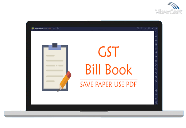 Run GST Bill Book on PC