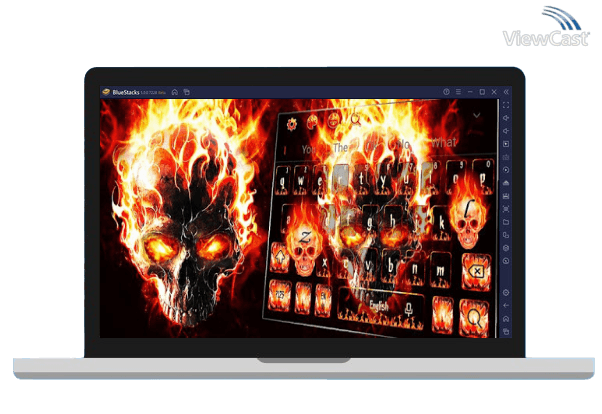 Run Horror Flame skull Keyboard Theme on PC Run Horror Flame skull Keyboard Theme on PC