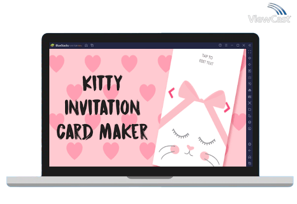 Run Kitty Invitation Card Maker Free on PC