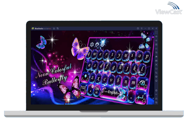 Run Neon Colorful Butterfly Keyboard Theme on PC