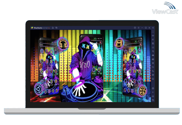 Run Neon DJ Music Colorful Theme on PC