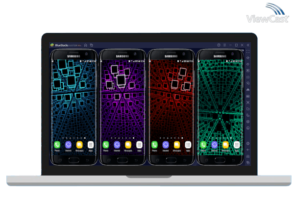 Run Neon Squares Parallax Particles 3D Live Wallpaper on PC