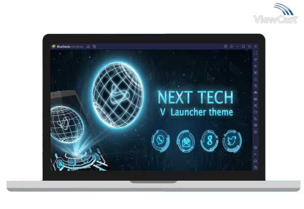 Run Next Tech 3D V Launcher Theme on PC