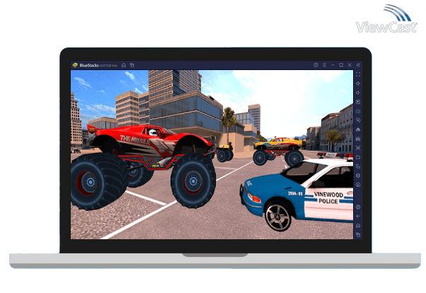 Run Police Car Vs Monster Truck Gangsters: Cop Chase on PC