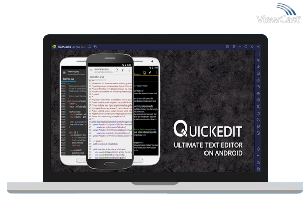 Run QuickEdit Text Editor - Writer, Code Editor on PC