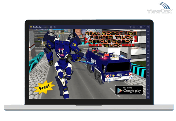 Run Real Robot fire fighter Truck: Rescue Robot Truck on PC