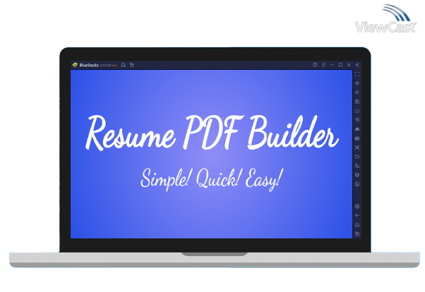 Run Resume PDF Maker on PC