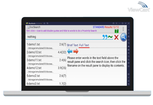 Run Search  File Content & Filename(DocSearch) on PC
