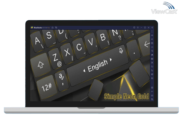 Run Simple Neon Gold Keyboard Theme on PC Run Simple Neon Gold Keyboard Theme on PC