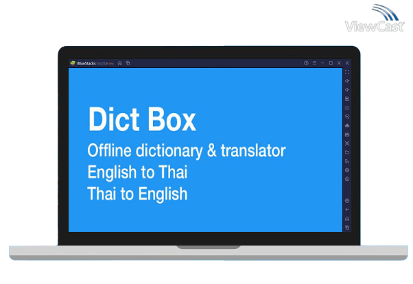 Run Thai Dictionary - Dict Box on PC