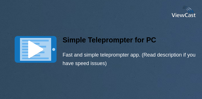 Simple Teleprompter for PC screenshot