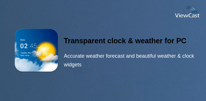 Transparent clock & weather for PC screenshot